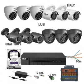Zestaw MBS-BCS23 do zewnętrznego monitoringu 5w1 BCS Basic 2Mpx rejestrator 8 kanałowy 6 kamer