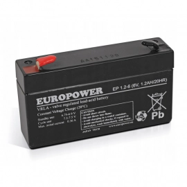 EP1.2-6 Europower akumulator 6V 1.2Ah