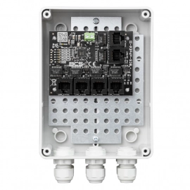 BCS-xPoE6/S switch PoE 6 portów (4xPoE + 2xLAN) w obudowie zewnętrznej