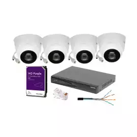 Zestaw MBS-HIK2 do zewnętrznego monitoringu IP Hikvision 4Mpx rejestrator 4 kanałowy 4 kamery 