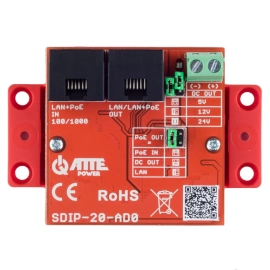 SDIP-20-AD0 ATTE adapter PoE 802.3af obniżający napięcie
