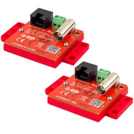 XCOAX4-SET Zestaw aktywnych konwerterów do transmisji Ethernet oraz PoE po koncentryku