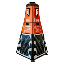 BCS-MCAM02(AIRSHIELD) mobilny słupek dozorowy fotowoltaika system AIRSHIELD