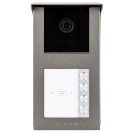S201-4 VIDOS Stacja bramowa czterolokatorska do systemu 2IP czytnik RFID Full HD