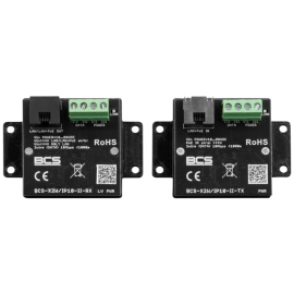 BCS-X2W/IP10-II zestaw konwerterów LAN PoE po 2 żyłach 10Mbps