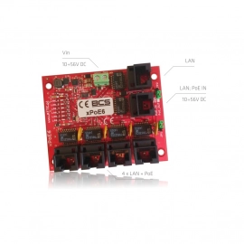 xPoE6 BCS 6-portowy niezarządzalny switch PoE dedykowany do CCTV, PoE x4