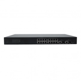 BCS-P-SP1602G-SFP - 18 portowy switch (16x PoE, 2x UPLINK RJ-45/SFP)