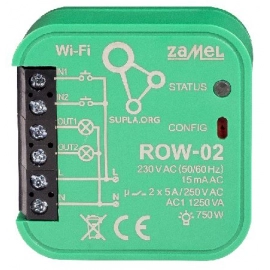 ROW-02 Moduł sterowania gniazdkami i oświetleniem