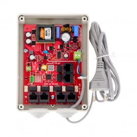 IPB-5-10-S4 ATTE gotowy zestaw do zasilania 5 kamer IP ze switchem PoE