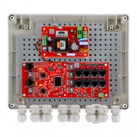 IP-8-20-L2 ATTE zestaw do zasilania 8 kamer IP ze switchem PoE 8P+2G