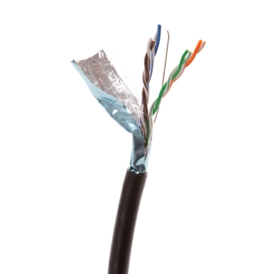Kabel zewn. FTP cat.5e (305m) Linkbasic (drut 24AWG/0.51mm, 100% Cu, czarny)