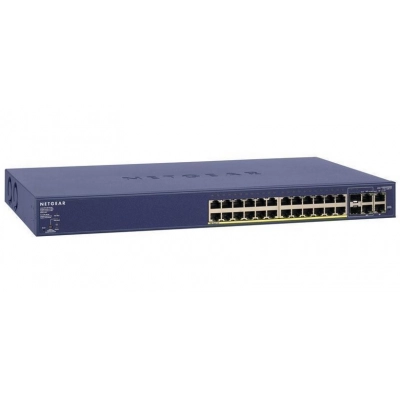FS728TP Netgear 24x10/100 2xGiga, 24xPoE 2xSFP
