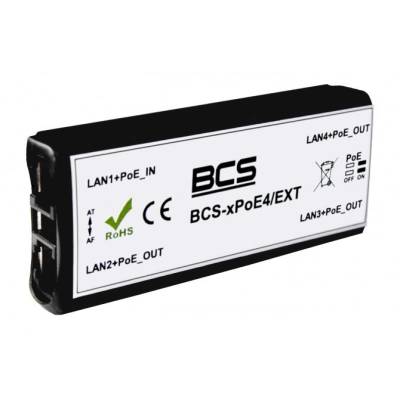 BCS-xPoE4/EXT extender sygnału ethernet dla kamer IP PoE