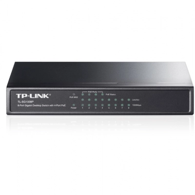 TL-SG1008P TP-Link switch PoE (8xGE, 4xPoE, obudowa metalowa)