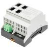SWPS-4-11-DIN4 ATTE switch PoE z zasilaczem na szynę TH35