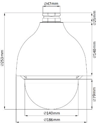 Wymiary BCS-SDIP2225A-III