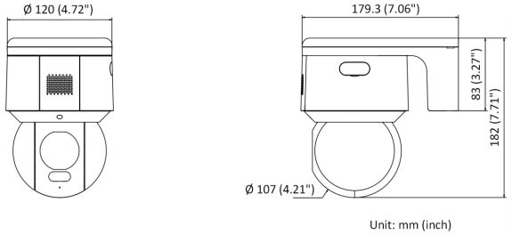 Ds 2de3a400bw De F1 S5 Hikvision Kamera Ip Colorvu Ptz 4mpx Wdr